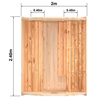 Fasssauna / Gartensauna / Banja / Round 2,4 m